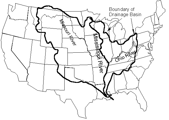The Mississippi River Drainage Basin